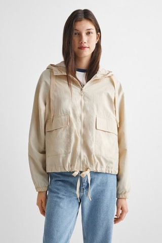Veste légère poches - Crème