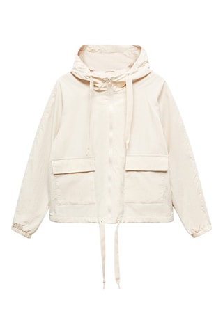 Veste légère poches - Crème