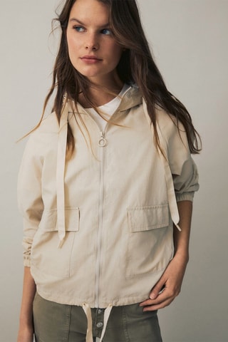 Veste légère poches - Crème