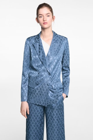 Veste double boutonnage - Bleu