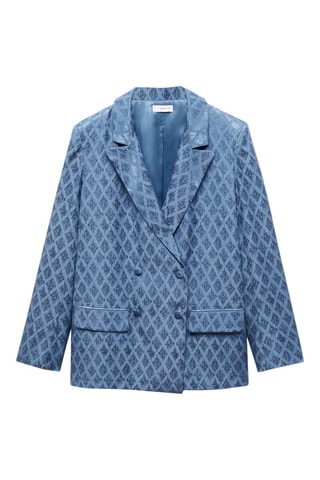 Veste double boutonnage - Bleu