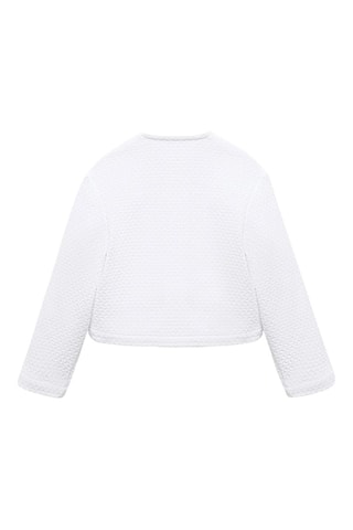 Veste en tweed à poches - Blanc