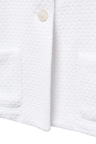 Veste en tweed à poches - Blanc