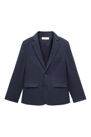 Veste de costume lin - Bleu marine