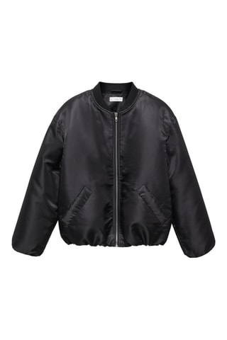 Veste bomber fermeture éclair - Noir