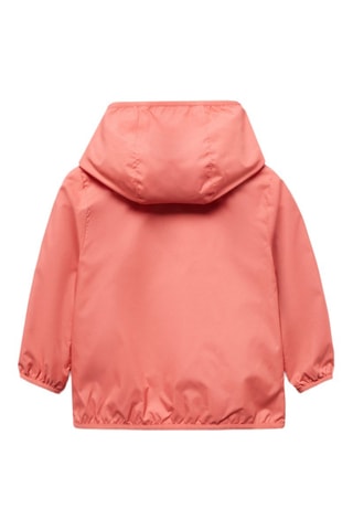 Veste imperméable à capuche - Corail