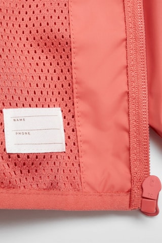 Veste imperméable à capuche - Corail