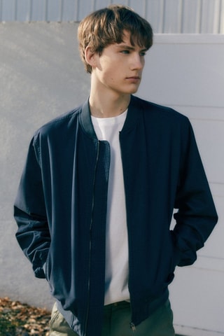 Bomber coton - Bleu