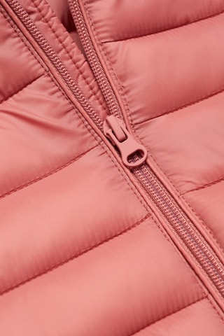 Anorak matelassé imperméable à losanges - Rouge orangé