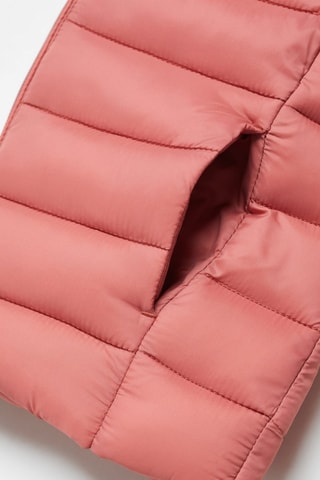 Anorak matelassé imperméable à losanges - Rouge orangé