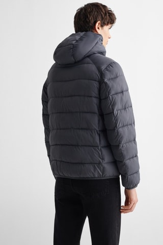 Anorak matelassé imperméable à losanges - Anthracite