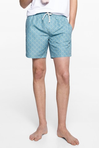 Maillot de bain imprimé - Vert
