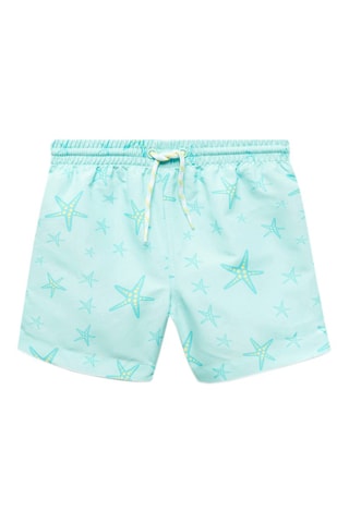 Maillot de bain imprimé étoiles - Bleu clair