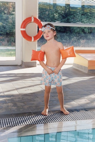 Maillot de bain imprimé - Turquoise