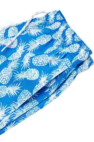 Maillot de bain imprimé ananas - Bleu électrique