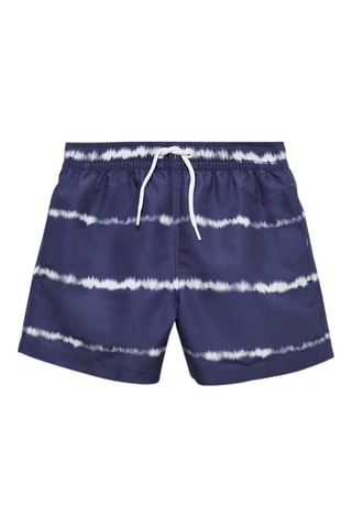 Maillot de bain imprimé tie-dye - Bleu marine