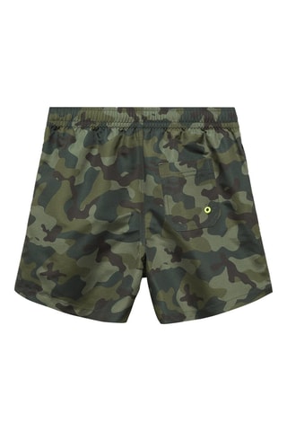 Maillot de bain imprimé camouflage - Kaki