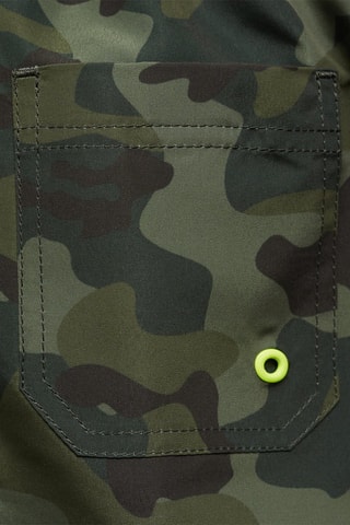 Maillot de bain imprimé camouflage - Kaki