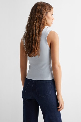 Top à bretelles - Bleu