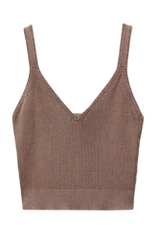 Top à bretelles - Marron