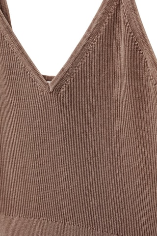 Top à bretelles - Marron