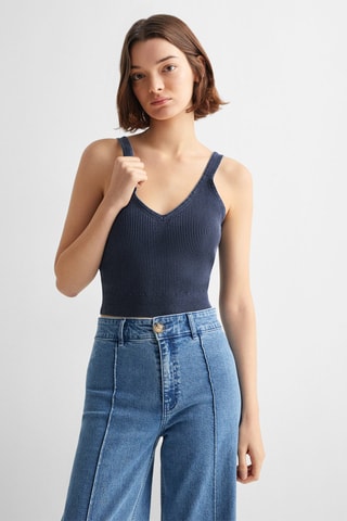 Top à bretelles - Indigo