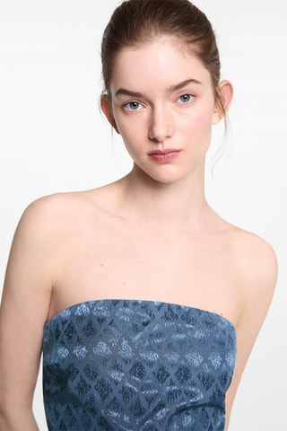 Top bustier - Bleu