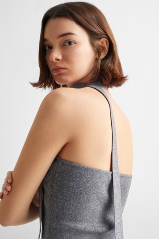 Top bandeau brillant - Anthracite