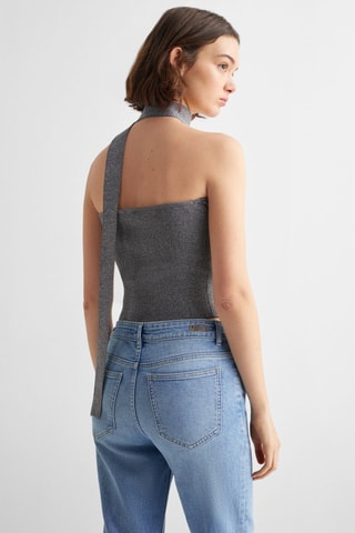 Top bandeau brillant - Anthracite