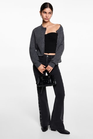 Crop top noeud - Noir