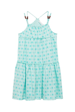 Robe imprimée perles - Vert d'eau