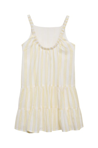 Robe rayures volants - Jaune