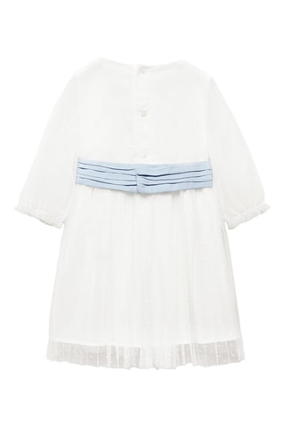 Robe plumetis - Blanc cassé