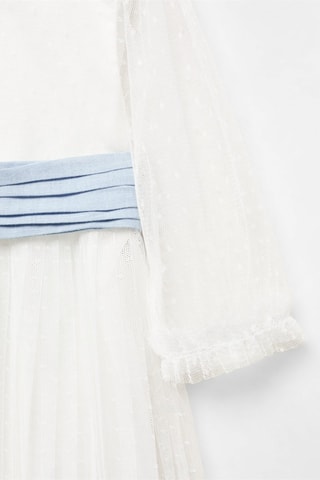 Robe plumetis - Blanc cassé