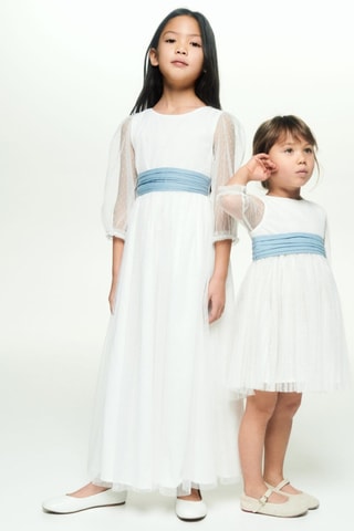 Robe plumetis - Blanc cassé