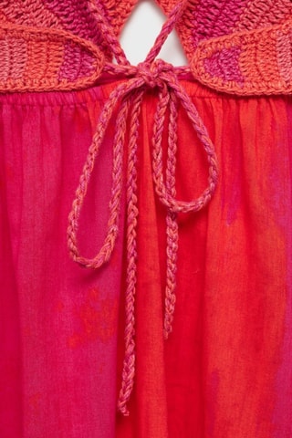 Robe longue crochet - Fuchsia