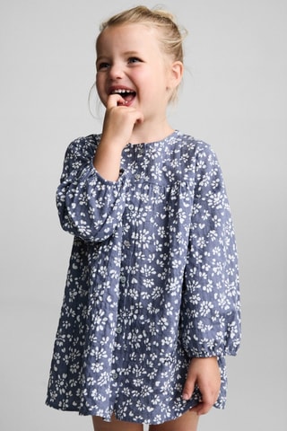 Robe à fleurs - Bleu