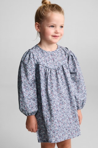 Robe à fleurs - Bleu