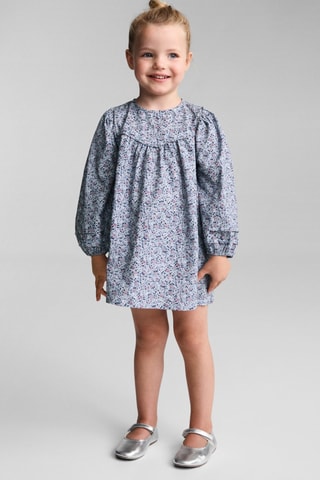 Robe à fleurs - Bleu