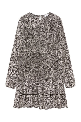 Robe en imprimé léopard - Noir