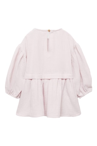 Robe coton boutonnée - Violet clair