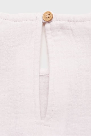 Robe coton boutonnée - Violet clair