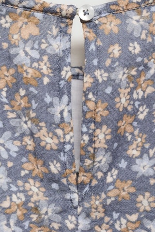 Robe à fleurs détail froncé - Bleu