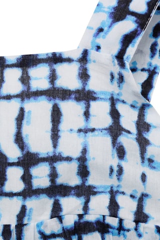 Robe en imprimé tie and dye - Bleu