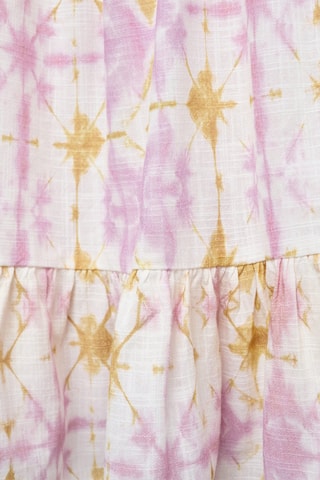 Robe coton imprimée - Mauve