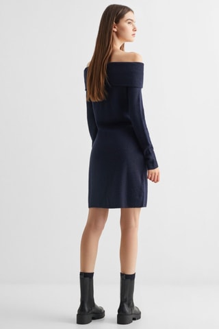 Robe épaules dénudées - Bleu marine