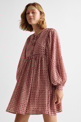 Robe fluide imprimée - Fraise
