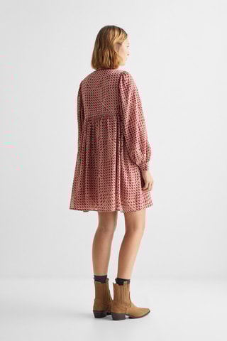 Robe fluide imprimée - Fraise