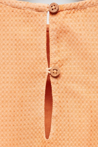 Robe volants teinture naturelle - Orange clair
