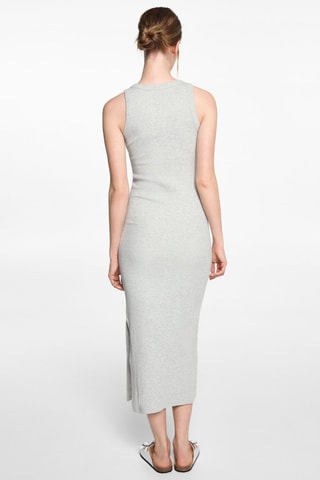 Robe midi ajustée - Gris chiné